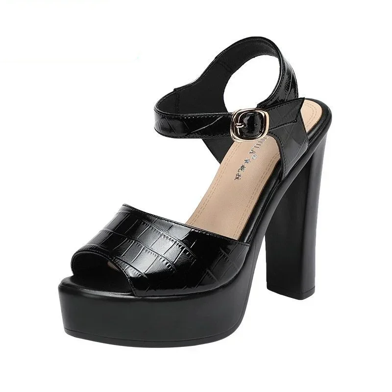 Casual Sandal Leather - 10cm 13cm 패션 정품 가죽 샌들