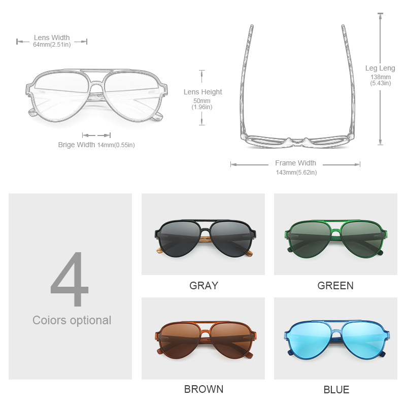 여성용 Oi Wood 선글라스 남성용 나무 선글라스 P - Sunglasses Aviator Polarized 리뷰 및 가격