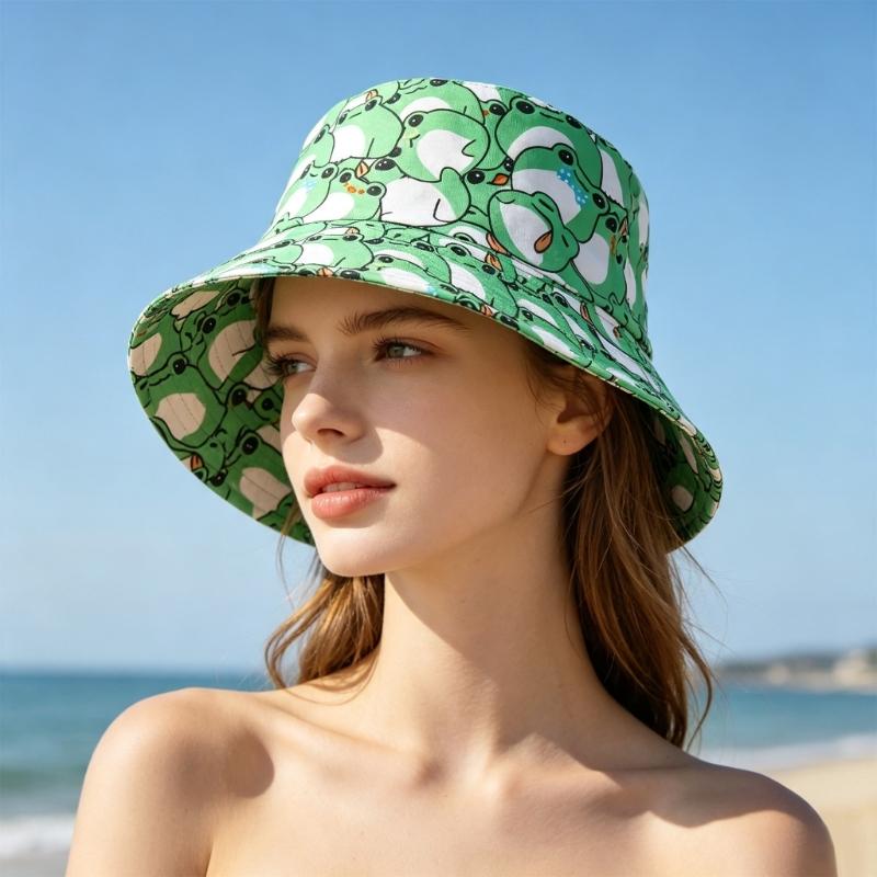 A52E Packable Frogs 프린트 태양 모자  - Packable Hat Nylon 리뷰 및 가격