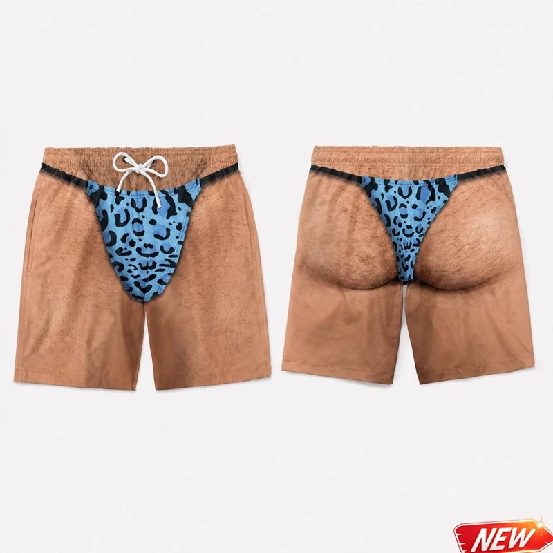 재미있는 남성용 3D 프린트 레오파드 프린트 인조 가죽 - Trunks Board Surf 리뷰 및 가격