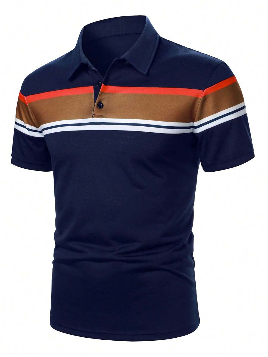 캘빈니스 남성 컬러 블록 반팔 폴로 포멀 셔츠 (여름용 - Polo Shirt Pique 리뷰 및 가격
