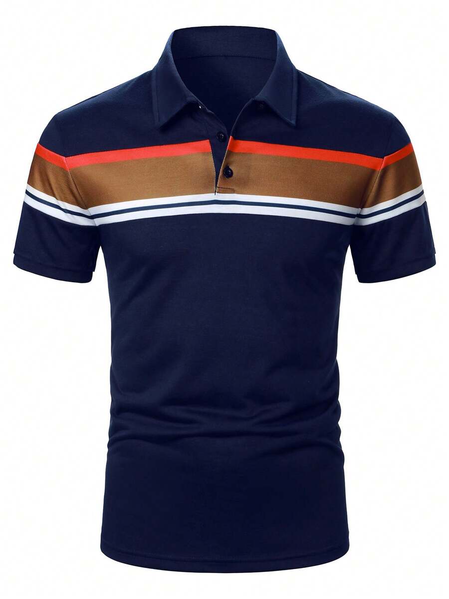 캘빈니스 남성 컬러 블록 반팔 폴로 포멀 셔츠 (여름용 - Polo Shirt Pique 리뷰 및 가격